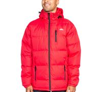Trespass Clip, Red, XL, Warm Padded Waterproof Jacket with Removable Hood for Men, X-Large, Red