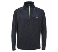 Trespass Mens Collins Half Zip Fleece Top - Black Marl - XL - Black Marl - 100% Polyester