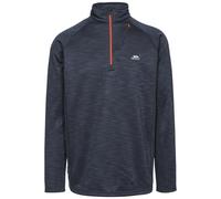 Trespass Mens Collins Half Zip Fleece Top - Navy Marl - S - Navy Marl - 100% Polyester