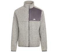 Trespass Mens Fleece Jacket Cochrane - Marl fleece, Contrast chest, Full zip - Grey Marl
