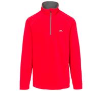 Trespass Mens Casual Fleece Top Blackford - Anti Pilling, 1/2 Zip Neck, Contrast Inner Collar, Contrast Neck Tape, Knitted, 100% Polyester Red