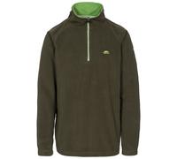 Trespass Mens Contrast Neck Tape Anti Pilling Fleece Top - Blackford