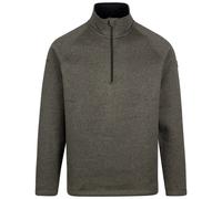 Trespass Mens Corsham Marl Half Zip Fleece Top - Dark Vine - Dark Vine - L