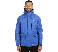 Trespass Mens Jacket Corvo - Waterproof, Windproof, Hooded, Taped Seams, Flat Cuffs, Inner Pockets, Mesh Lining, 3 Pockets, Drawcord Hem, Adjustable Hood