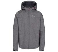 Trespass Mens DLX Softshell Jacket Gabe Black Marl in Size - XL