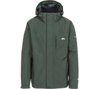 Trespass Edwards II, Olive, XL, Waterproof Jacket with Concealed Hood for Men, X-Large, Green
