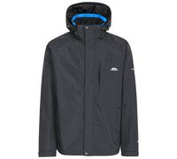 Trespass Men's Edwards II Waterproof Jacket - Black - Black - XS - 50% Polyamide Taslan PU Coating/50% Polyester