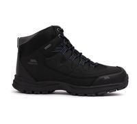 Trespass Mens Finley Mid Waterproof Hiking Boots Black/Blue in Size - 9