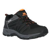 Trespass Fisk Mens Durable Low Cut Black Trainers for Hiking Trekking