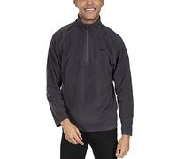 Trespass Mens Fleece Blackford - Casual Microfleece, Half Zip Jumper for Men Dark Grey