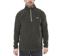 Trespass Mens Fleece Blackford - Casual Microfleece, Half Zip Jumper for Men Olive