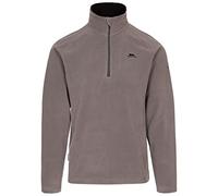 Trespass Mens Casual Fleece Top Blackford - Anti Pilling, 1/2 Zip Neck, Contrast Inner Collar, Contrast Neck Tape, Knitted, 100% Polyester Storm Grey