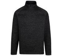 Trespass Mens Marl Fleece Contrasting 1/2 Zip With Inner Storm Flap Corsham