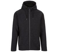 Trespass Mens Fleece Hoodie Sheelane - Men's Full Zip Hoodie, Knitted Marl Fleece Hooded Top, Lightweight Zippy Jumper with Pockets, Casual Walking Hiking Trekking Hoody