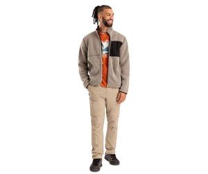 Trespass Mens Fleece Jacket Maclarenton - Inner Storm Flap, Chin Guard, 3 Zip Pockets, Reverse Fabric Pocket, Inner Side Adjusters, Elasticated Cuffs, Knitted