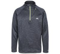 Trespass Collins Mens 1/2 Zip Fleece Black Marl in Size - XS
