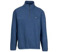 Trespass Mens Fleece Jacket with 1/4 Zip Walking Casual Airtrap Mindel Blue Melange