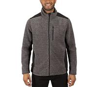 Trespass Mens Faratino Full Zip Fleece-Dark Grey Stripe-S Dark Grey Stripe