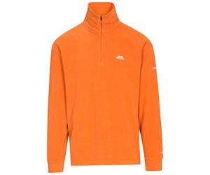 Trespass Mens Fleece Jumper Half Zip Hiking Camping Pull Over XXS Burnt Orange