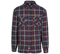 Trespass Mens Fleece Lined Checked Shirt Rapeseed Navy XS