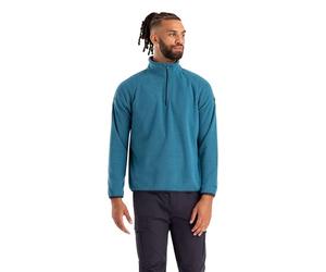 Trespass Mens Fleece Wetherill - Textured Brushed Back, 1/2 Zip Neck with Chin Guard, Elasticated Cuff and Hem, Knitted, 100% Polyester