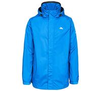 Trespass Men's Fraser Ii Waterproof Rain outdoor Jacket With Concealed Hood, Blue, XL UK
