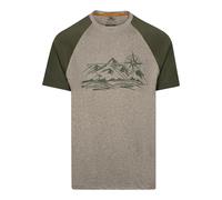 Trespass Mens Fullmer Mountain T-Shirt (Marshland Marl) - Dark Green - Size X-Small