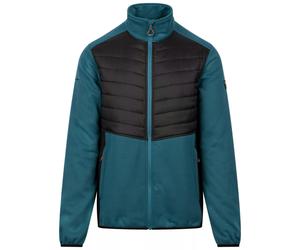 Trespass Mens Hanlonton Fleece AT200 Hybrid Jacket - Bondi Blue - L - Bondi Blue - 100% Mixed