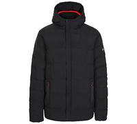 (L, Black) Trespass Mens Padded Jacket Hood Quilted Habbton
