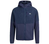 Trespass Mens Hooded Full Zip Activewear Top Raglan Sleeve Hoodie Bani Navy