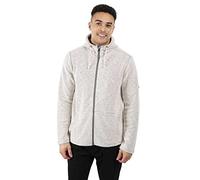 Trespass Mens Hoodie Long Sleeve with 2 Pockets Scawton Off-white