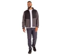 Trespass Mens Hybrid Fleece Jacket Hanlonton Mid Grey in Size - XL