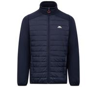 Trespass Mens Hybrid Jacket Sharonton - Power Stretch Quilted Panels, Micro-Fleece Inner Collar, Chin Guard, Two Zip Side Pockets, Elasticated Hem and Cuffs