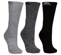 Trespass Mens Jackbarrow Trekking Socks (Pack Of 3) - Carbon Melange/Stone Melange/Black - Carbon Melange/Stone Melange/Black - UK 7-11