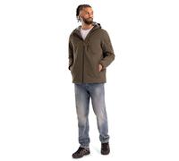 Trespass Mens Jacket Kirkbost - Padded, Waterproof, Taped Seams, Front Zip, Adjustable Zip-off Hood, Bonded Chest Pocket, 2 Side Zip Pockets, Chin Guard, Cuff Adjusters