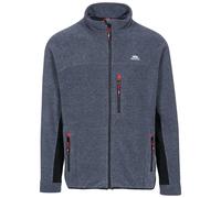 Trespass Men's Jynx Full Zip Fleece Jacket - Navy Stripe - XXXL - Navy Stripe - 84% Polyester/16% Viscose