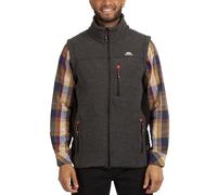 Trespass Mens Jynxless Full Zip Ribbed Fleece Bodywarmer Gilet - Black