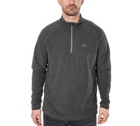 Trespass Mens Fleece Pullover Keynote - 1/2 Zip, Contrast Trims, 100% Polyester Charcoal