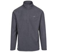 (S, Charcoal) Trespass Mens Keynote Anti Pilling 1/4 Zip Fleece Top