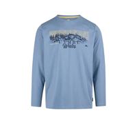 Trespass Mens Kulam Printed Long-Sleeved T-Shirt - Denim Blue Marl - M - Denim Blue Marl