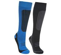 Trespass Men's Langdon Ii Male Ski Sock (2 Pair Pack), Black, 4/7