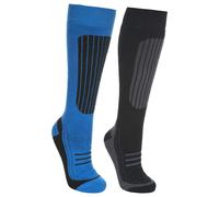 Trespass Mens Langdon II Ski Socks (2 Pairs)7/11 UK Black/Bright Blue TP4486