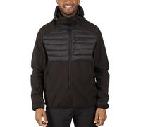 Trespass Mens Softshell Jacket Zip Off Hood 2 Zip Pockets Lenek