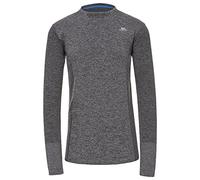 (L, Black Marl) Trespass Mens Active Long Sleeve Jumper Timo