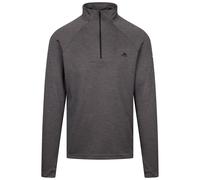 Trespass Men's Long Sleeve Tshirt Valin - Men's Activewear Top, Running Gear with Reflective Detail, Workout Sports Top with 1/4 Zip