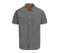 Trespass Mens Lowrel Mosquito Repellent Short-Sleeved Shirt - Grey - S - Grey - 100% Mixed