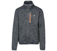 Trespass Mens Marl Fleece Jacket Bingham Black Marl in Size - XL
