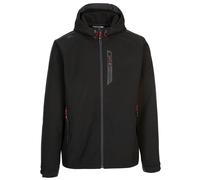 Trespass Men's Marlon B Softshell Jacket - Black - Black - S - 87% Polyester/13% Elastane TPU Membrane