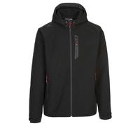 Trespass Mens Marlon Soft Shell Jacket - Black - XL - Black - 87% Polyester/13% Elastane