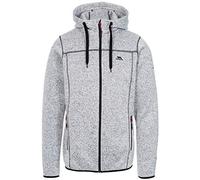 Trespass Mens Odeno Knitted Marl Fleece Jacket Ghost Marl M